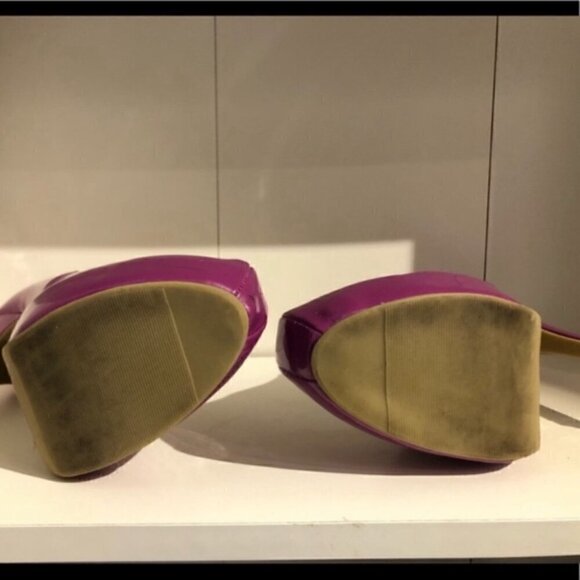 PURPLE Pumps High Heels Size 7.5 - Picture 6 of 9